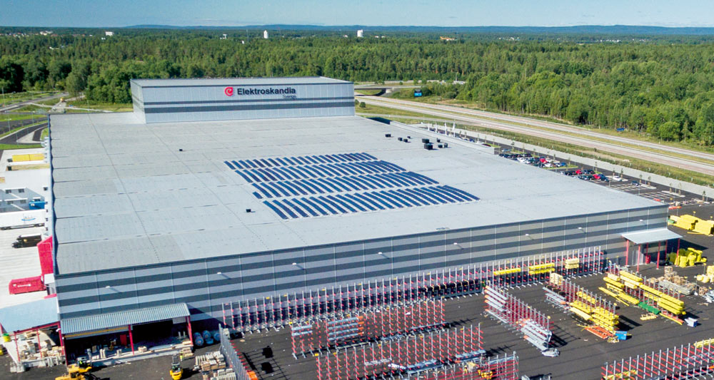 Solel ger energi till Elektroskandias nya logistikcenter